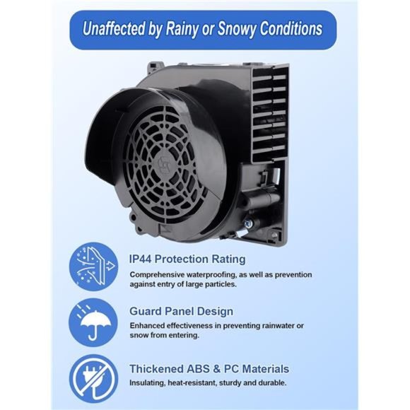 2 Pack Inflatable Fan Replacement, 3100RPM Air Blowers with 12V 1.2A Adapters - Picture 3 of 7